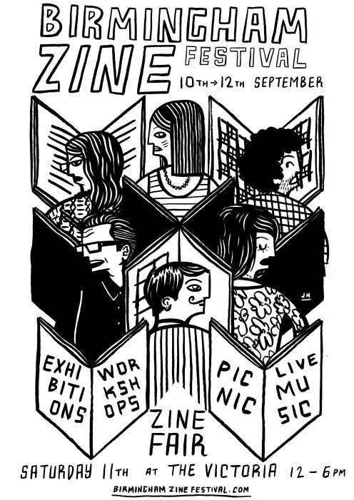 Birmingham Zine Festival Poster WordPress 2010